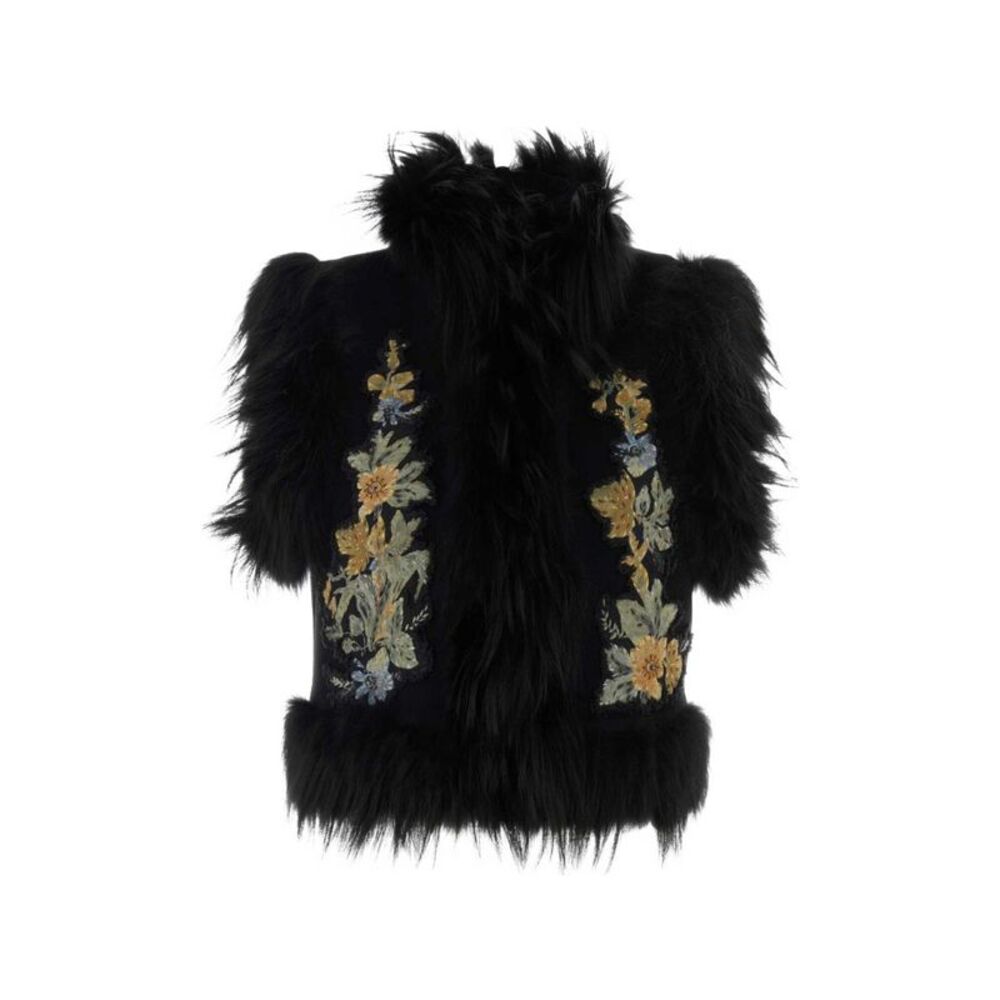 Fendi Women Wool Embroidered Vest